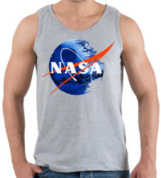 printfashion NASA Halálcsillag logo - Férfi atléta - Sport szürke (853212)