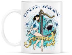 printfashion Óceáni vitorlázás - Bögre - Fehér (788456)