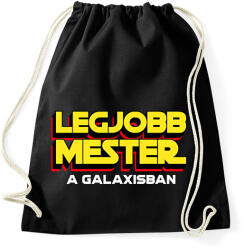 printfashion LEGJOBB MESTER A GALAXISBAN - Sportzsák, Tornazsák - Fekete (11568460)