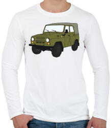 printfashion Uaz - Férfi hosszú ujjú póló - Fehér (5098653)