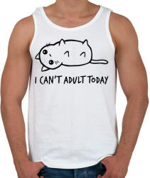 printfashion i can't adult today - Férfi atléta - Fehér (2114457)