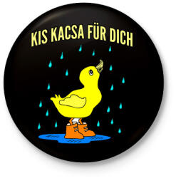 printfashion kis kacsa fürdik - Kitűző, hűtőmágnes - Fekete (3397245)