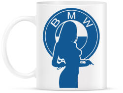 printfashion BMW LOGO GIRL - Bögre - Fehér (953649)