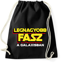printfashion LEGNAGYOBB FASZ A GALAXISBAN - Sportzsák, Tornazsák - Fekete (11576253)