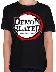 printfashion Demon Slayer Kimetsu No Yaiba - Gyerek póló - Fekete (14686386)