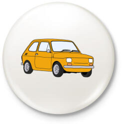 printfashion Fiat Polski - Kitűző, hűtőmágnes - Fehér (5101305)