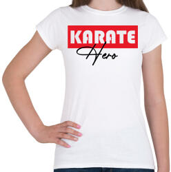 printfashion Karate hero - Női póló - Fehér (7566042)