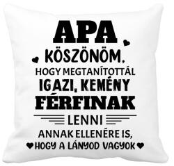 printfashion Köszönöm apa - fekete - Párnahuzat, Díszpárnahuzat - Fehér (16163436)