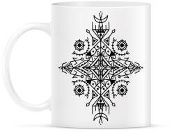 printfashion Absztrakt tribal minta - Bögre - Fehér (4752355)