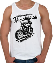 printfashion Yamahásnak párja nincsen - Férfi atléta - Fehér (4335519)