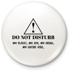 printfashion Do not disturb! - Kitűző, hűtőmágnes - Fehér (7292665)