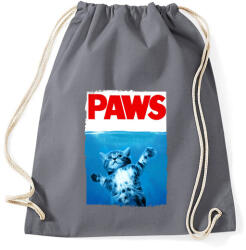 printfashion Cápa mancsok - Sportzsák, Tornazsák - Grafitszürke (23534)