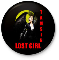 printfashion lost girl tamsin colorful - Kitűző, hűtőmágnes - Fekete (3104235)