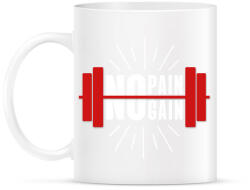 printfashion No pain No gain - Bögre - Fehér (1038998)