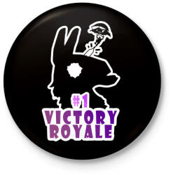 printfashion Victory Royale - Kitűző, hűtőmágnes - Fekete (3094946)
