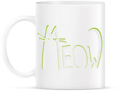 printfashion Cica betűk - Meow - Bögre - Fehér (4177276)