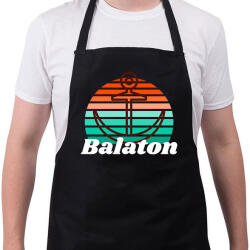 printfashion Balaton - Kötény - Fekete (9977321)