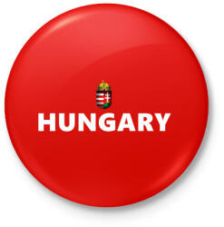 printfashion HUNGARY - Kitűző, hűtőmágnes - Piros (3112233)