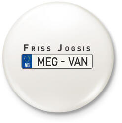 printfashion Friss jogsis - Kitűző, hűtőmágnes - Fehér (6392497)