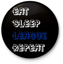 printfashion League of Legends 02 - Kitűző, hűtőmágnes - Fekete (13057979)