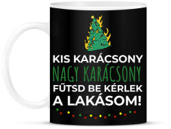 printfashion Karácsonyi rezsicsökkentés 5 - Bögre - Fekete (11117091)