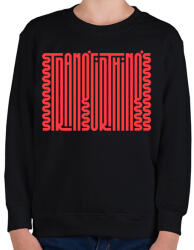 printfashion Stranger Things Text - Gyerek pulóver - Fekete (5047923)