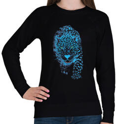 printfashion Jaguár - Női pulóver - Fekete (10922)