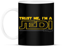 printfashion Higgy nekem, én egy JEDI vagyok! - Bögre - Fekete (794030)