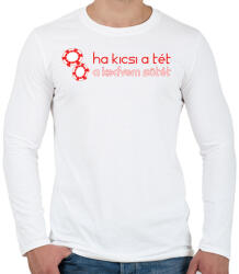 printfashion kicsi-a-tet-red-white - Férfi hosszú ujjú póló - Fehér (878196)