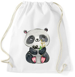 printfashion Cute Panda boy - Sportzsák, Tornazsák - Fehér (1258287)