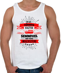 printfashion Bátor tűzoltó - Férfi atléta - Fehér (2668951)