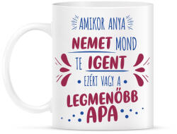 printfashion Legmenőbb apa - Bögre - Fehér (7129846)