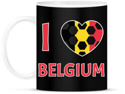 printfashion I love Belgium - Bögre - Fekete (10794381)