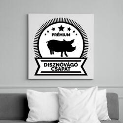 printfashion Prémium disznóvágók - Vászonkép - Fehér (6629804)