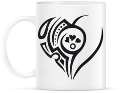 printfashion Maori szív4 - Bögre - Fehér (4984808)