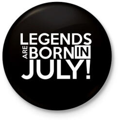 printfashion Július - Kitűző, hűtőmágnes - Fekete (3092156)