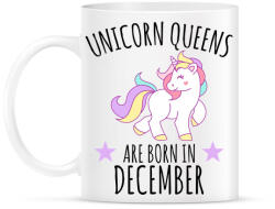 printfashion Unikornis királylány születésnapja decemberben - Bögre - Fehér (1119396)