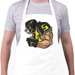 printfashion Rugby játékos - Kötény - Fehér (4915363)