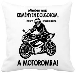 printfashion Minden nap keményen dolgozom - Párnahuzat, Díszpárnahuzat - Fehér (5384249)