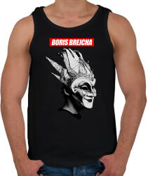printfashion Boris Brejcha - Férfi atléta - Fekete (1800790)