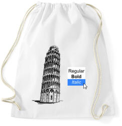 printfashion Grafikus humor - Sportzsák, Tornazsák - Fehér (7626377)