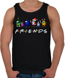 printfashion Among us - Friends - Férfi atléta - Fekete (3938875)