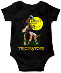 printfashion ARK TRICERATOPS - Baba Body - Fekete (6586795)