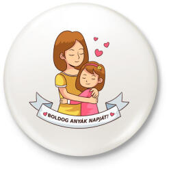 printfashion Boldog anyák napját - Kitűző, hűtőmágnes - Fehér (3089496)