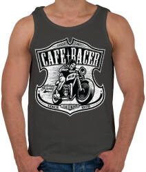 printfashion Café Racer futam - Férfi atléta - Sötétszürke (39471)