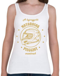 printfashion A legnagyobb motorosok - Piaggio - Női atléta - Fehér (7205471)