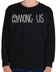 printfashion Among us logo - Gyerek pulóver - Fekete (3025967)