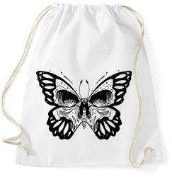 printfashion Koponyás pillangó - Sportzsák, Tornazsák - Fehér (15882778)