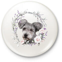 printfashion pumi kutyus - női - Kitűző, hűtőmágnes - Fehér (15312798)