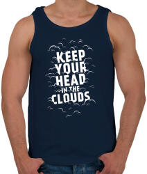 printfashion Clouds - Férfi atléta - Sötétkék (382047)